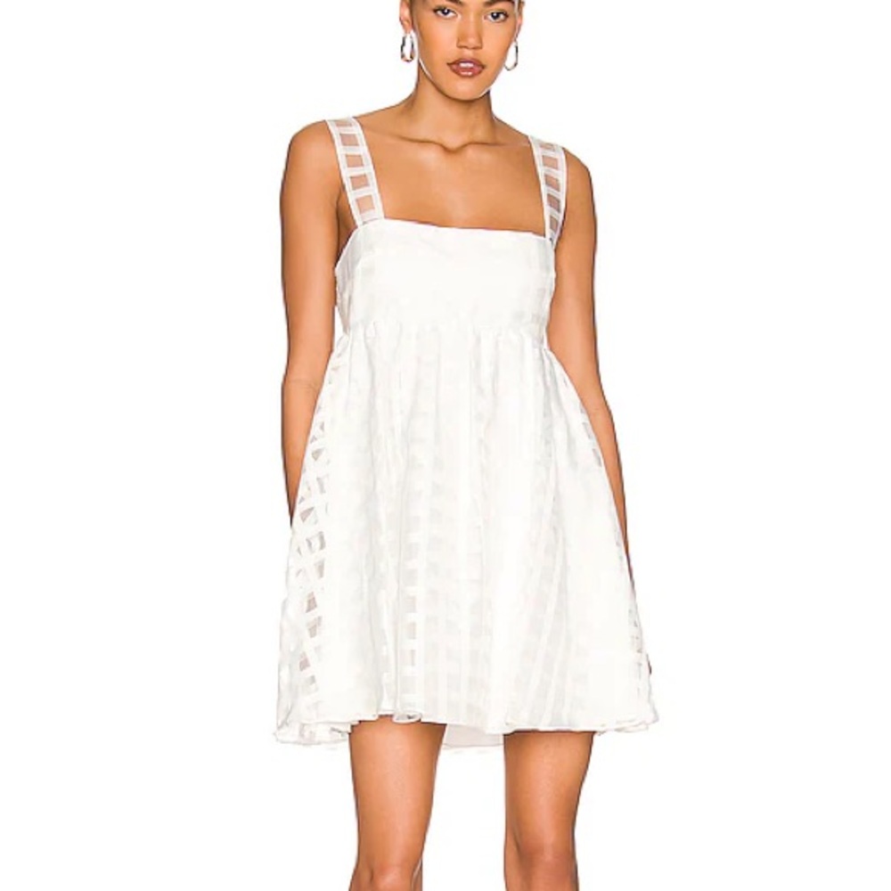 Amanda Uprichard White Strappy Mini Dress